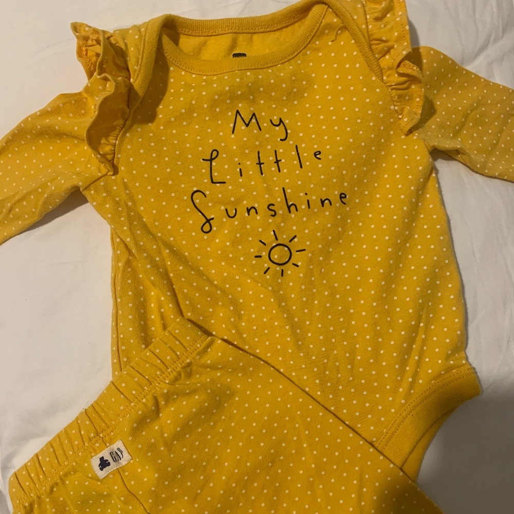 Baby GAP my little sunshine set